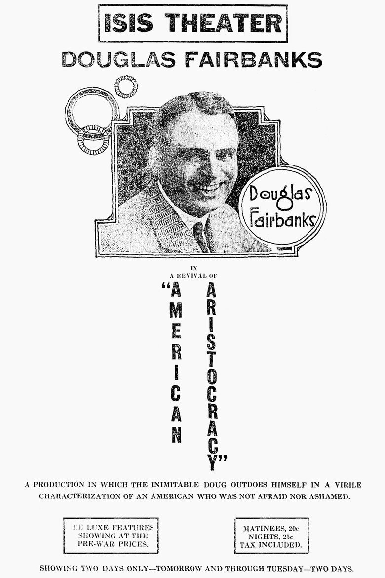 Filmin posteri: American Aristocracy