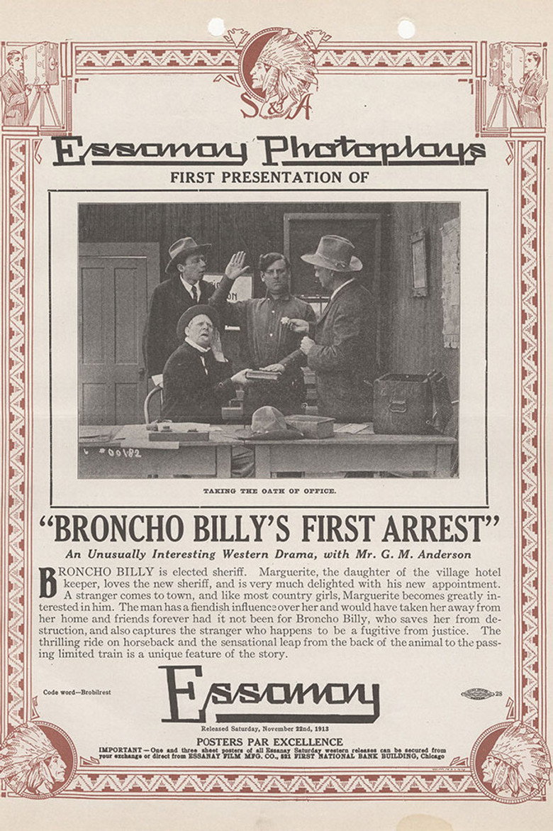 मूवी पोस्टर: Broncho Billy's First Arrest