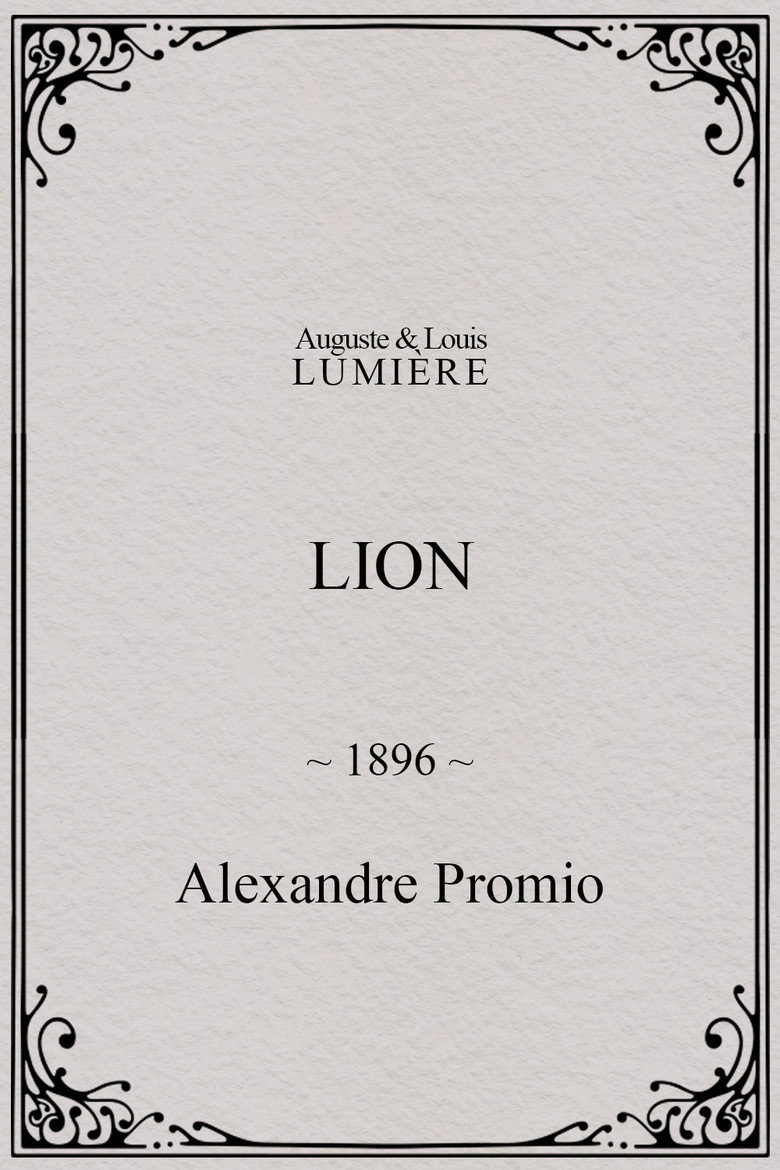 Filmposter: Lion, London Zoological Gardens