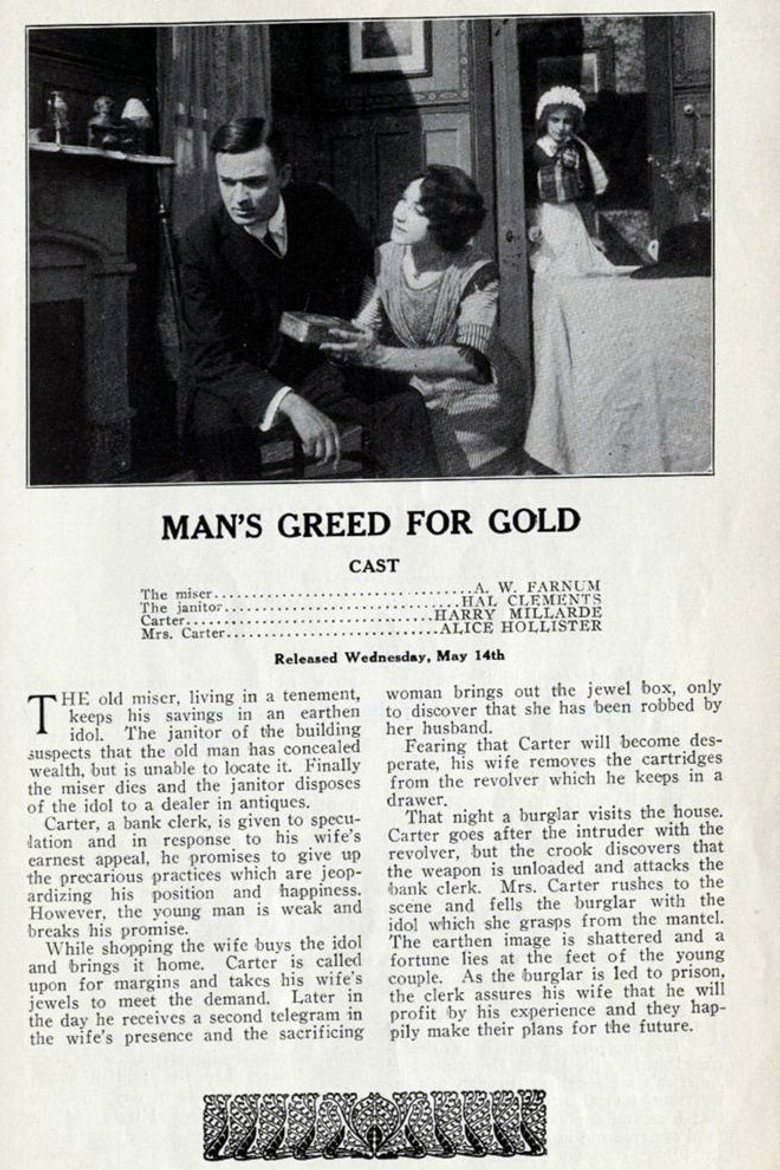 मूवी पोस्टर: Man's Greed for Gold