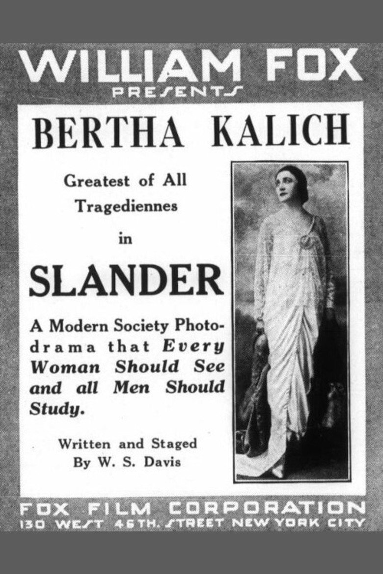 Plakat filmowy: Slander